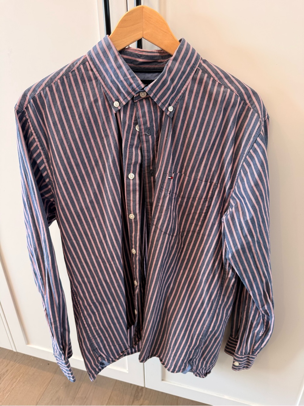 Vintage Tommy Hilfiger Striped Button-Down Shirt